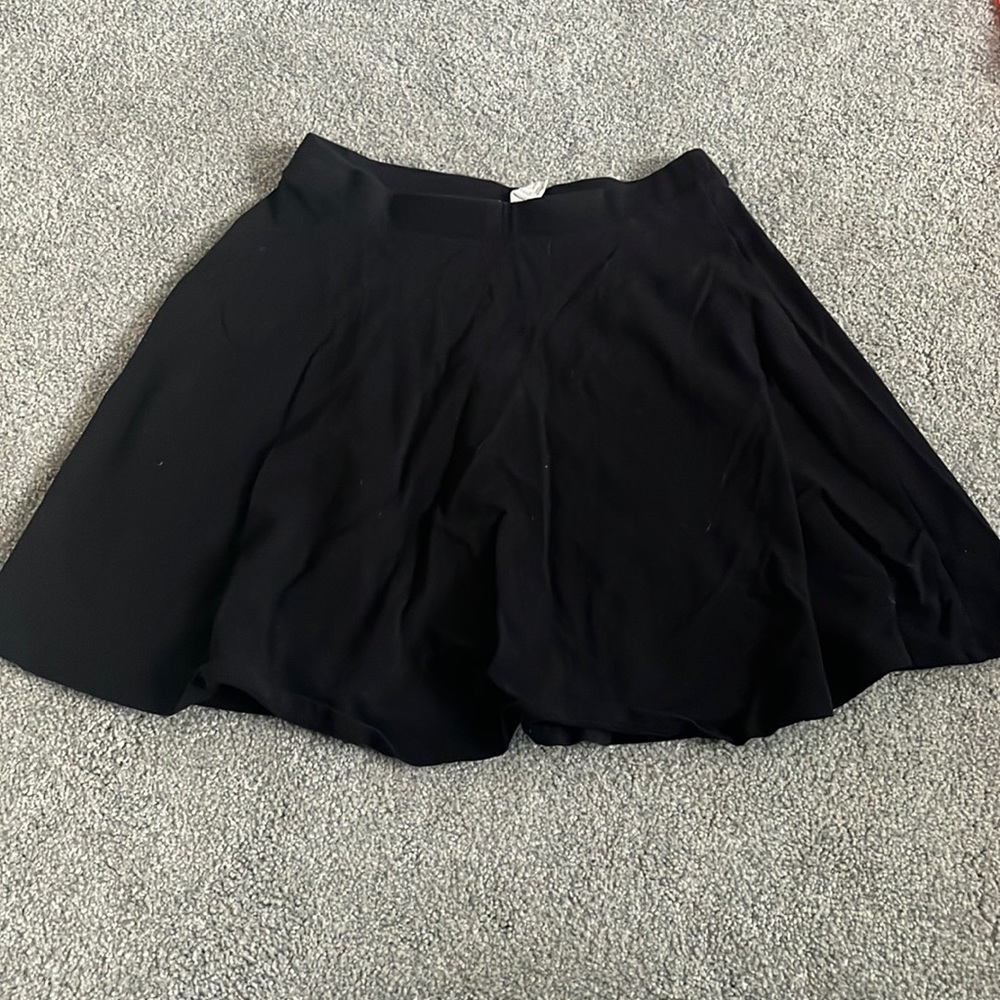 black forever 21 skater skirt